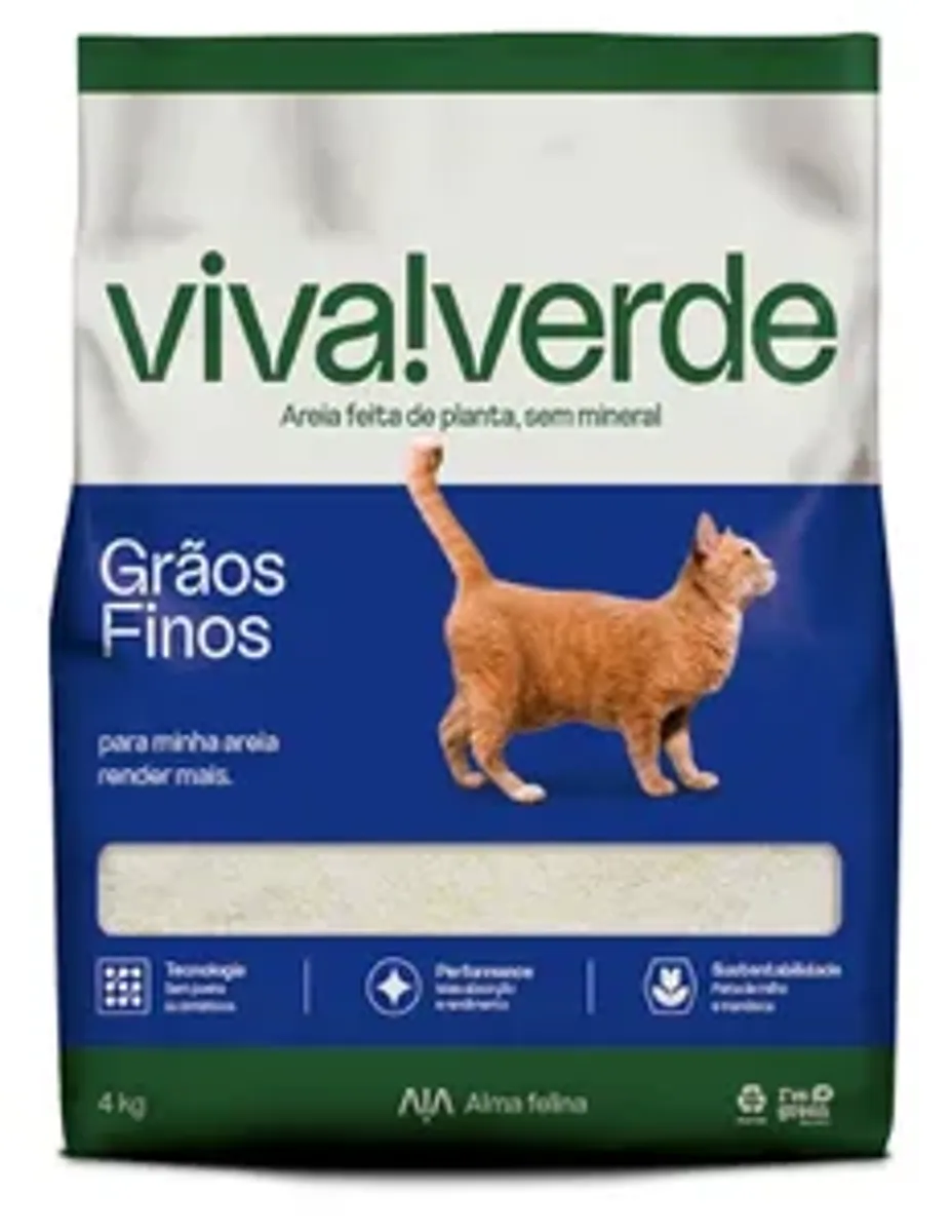 [REC] Areia Higienica Viva Verde 4kg