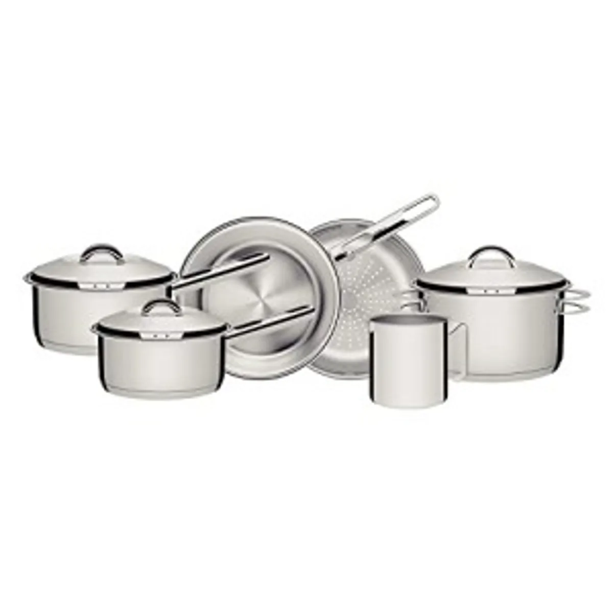 Tramontina jogo de panelas de aco inox com fundo triplo 6 pecas solar