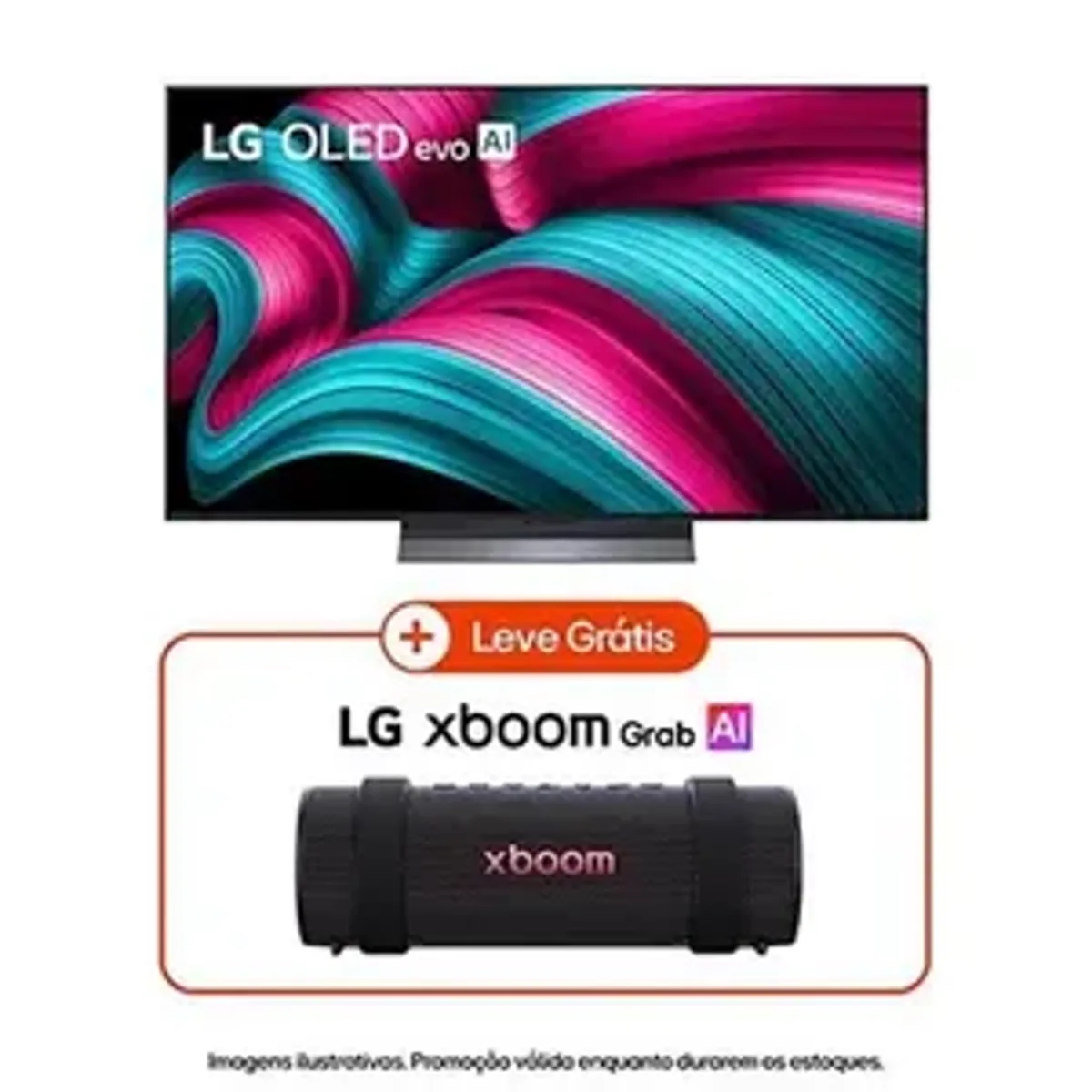 Smart TV LG OLED evo C5 65 polegadas 4K + LG XBOOM
