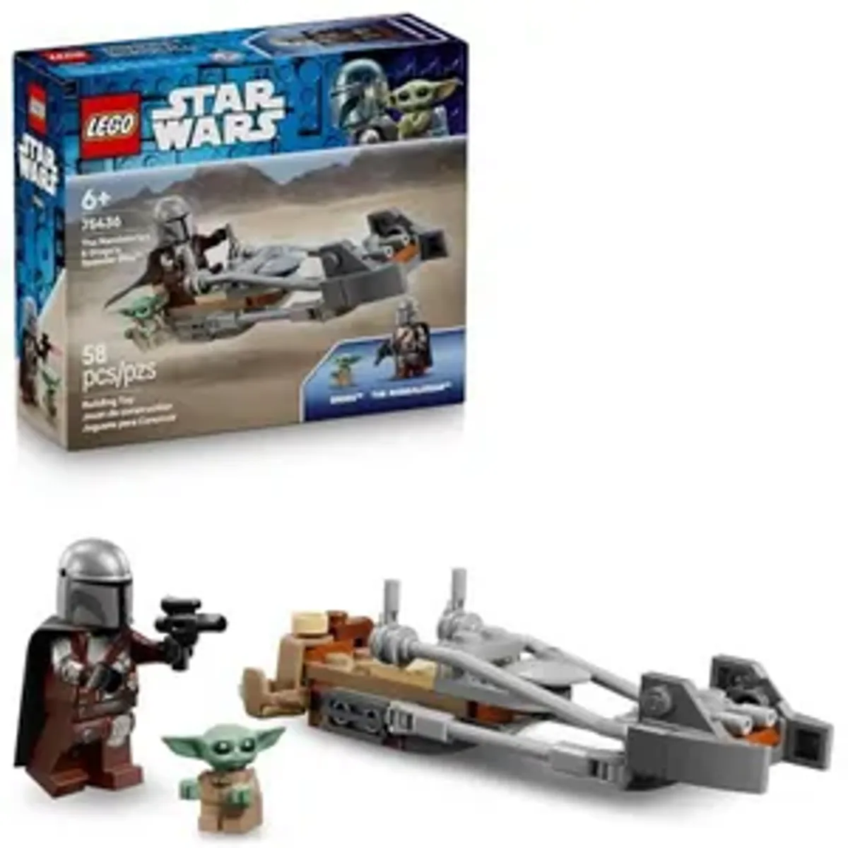 LEGO Star Wars Speeder Bike Mandaloriano Grogu