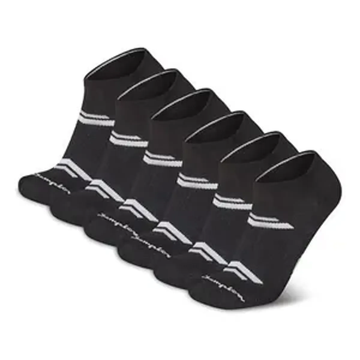 Meias Champion Mens Low Cut Masculina Corte Baixo 6 Unidades Preto