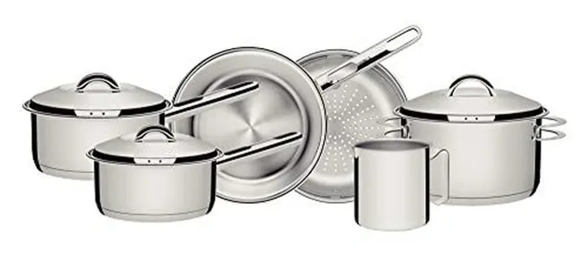 Jogo de Panelas Aço Inox 6 peças Solar