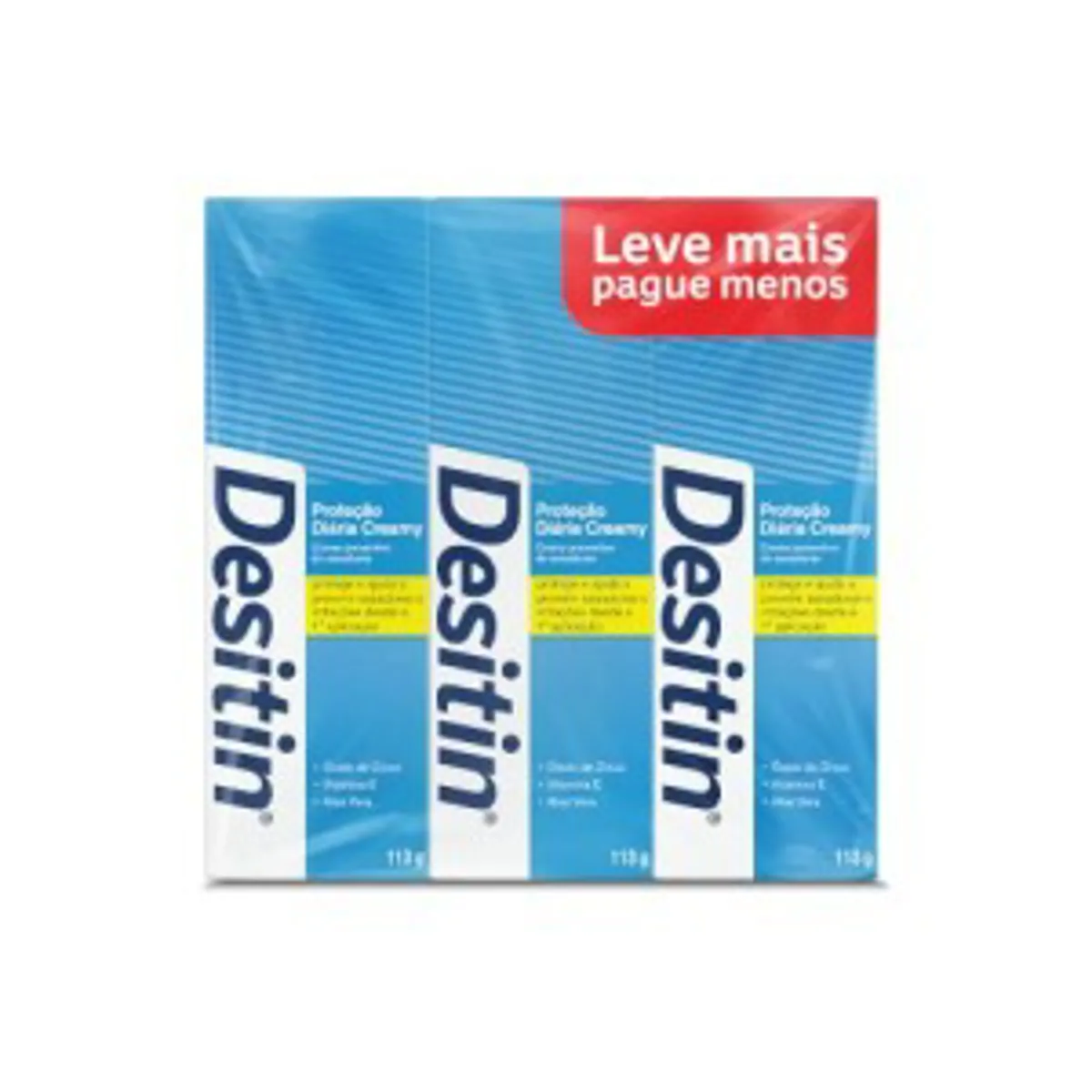 Kit 3 Cremes Preventivos de Assaduras Desitin 113g cada