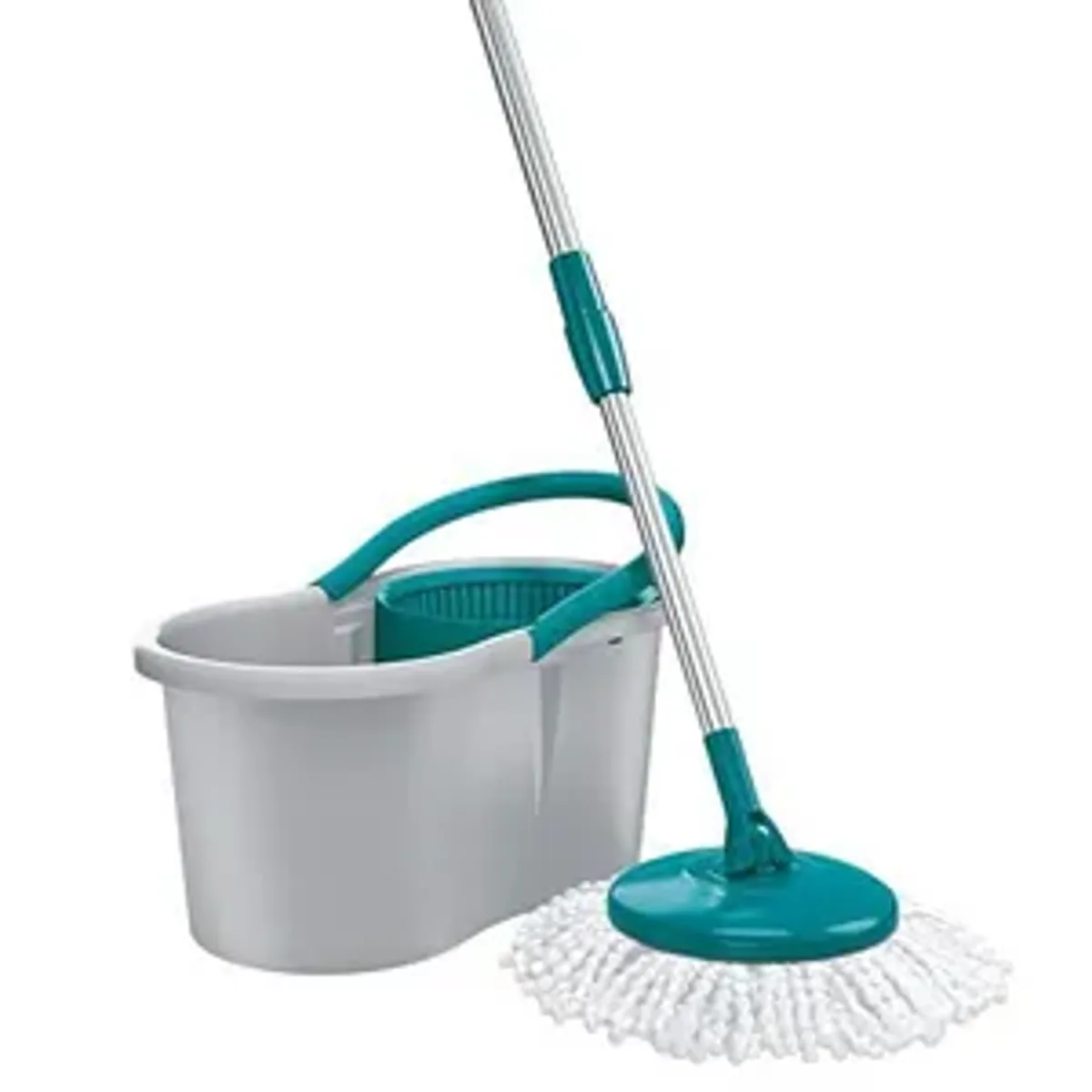 Mop Giratório Fit, Balde 8 litros, ABS Cinza