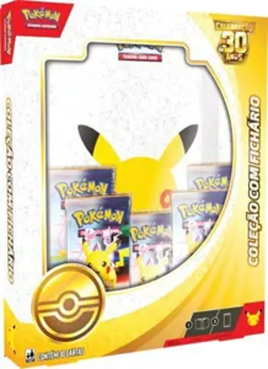 Pokémon TCG: Binder Coleção 30 Anos PT-BR