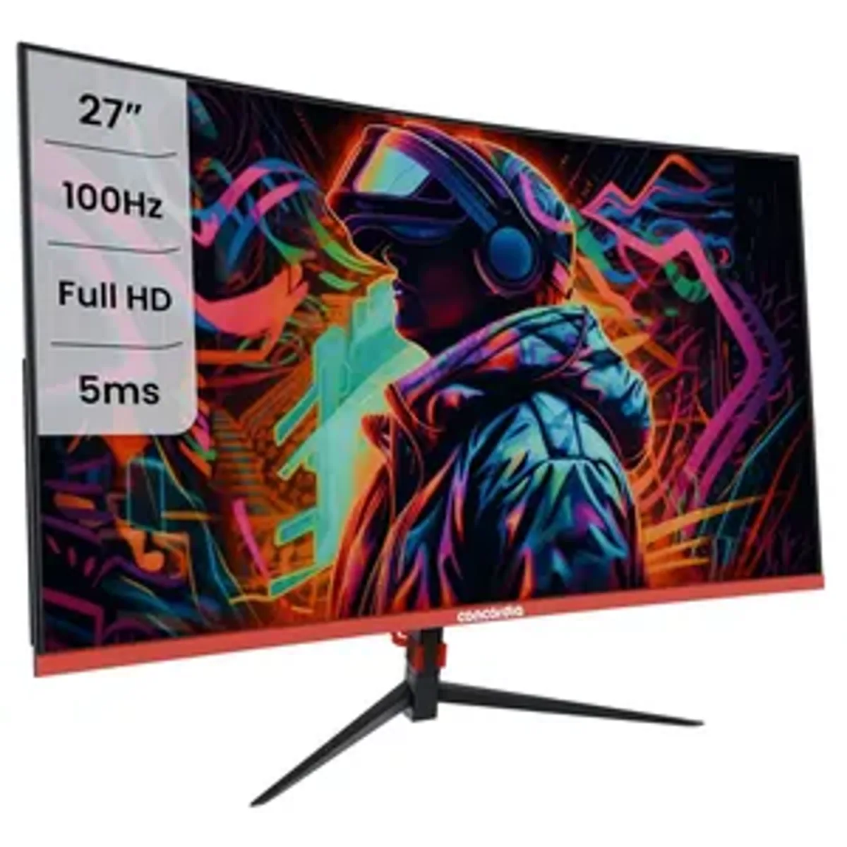 Monitor Gamer Curvo 27'' CZ270F Concórdia 100HZ LED FULL HD HDMI VGA SRGB