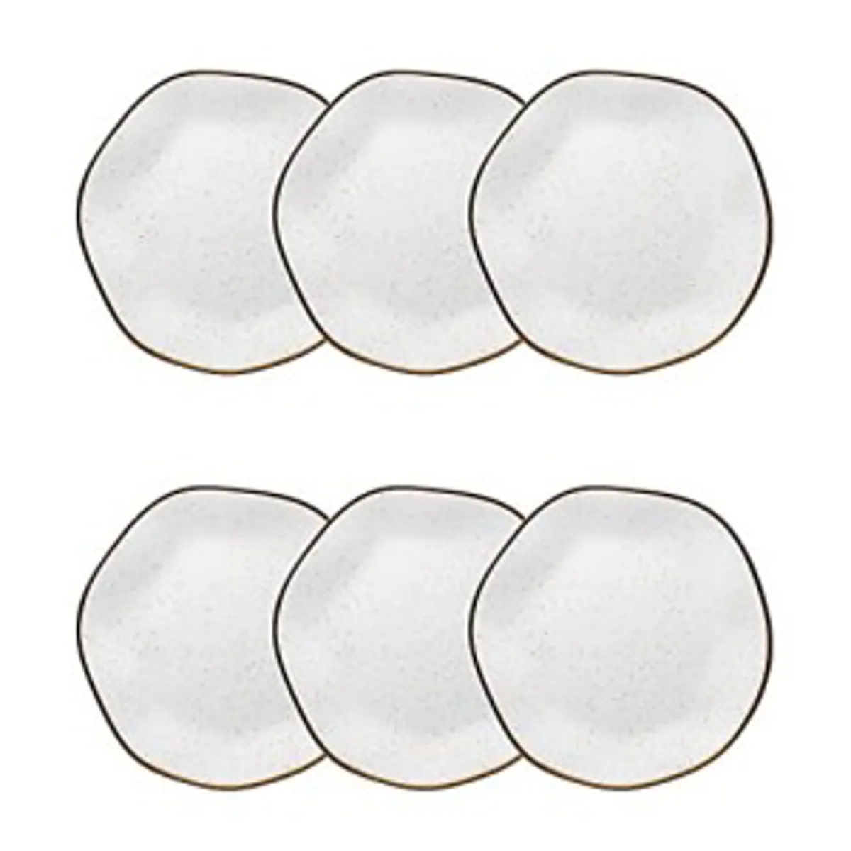 Oxford Conjunto com 6 Pratos de Sobremesa 21,5cm Ryo Maresia
