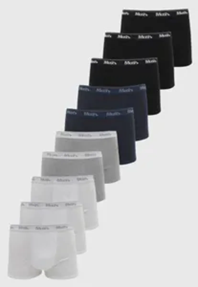 [App] Kit 10 pçs Cueca MASH Boxer Logo Preta