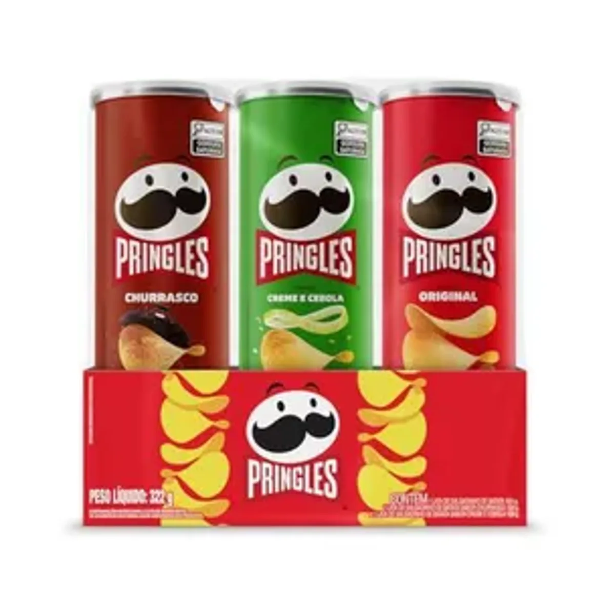 [Rec/+ por - R$20,92] Pringles Pack Promo 3 Sabores Batata Frita