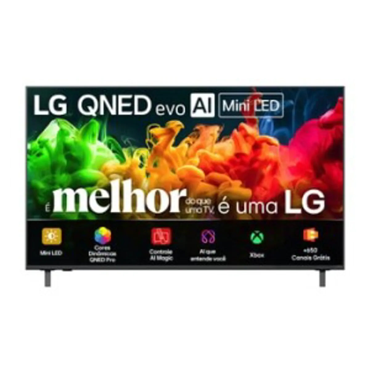 Smart TV LG QNED evo Mini LED AI 4K QNED80 65 polegadas 2026 - 65QNED80BSG