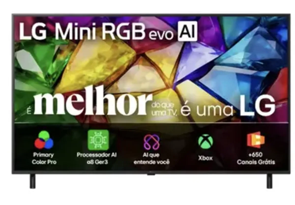 Smart TV LG Mini RGB evo AI 4K MRGB85 75 polegadas 2026