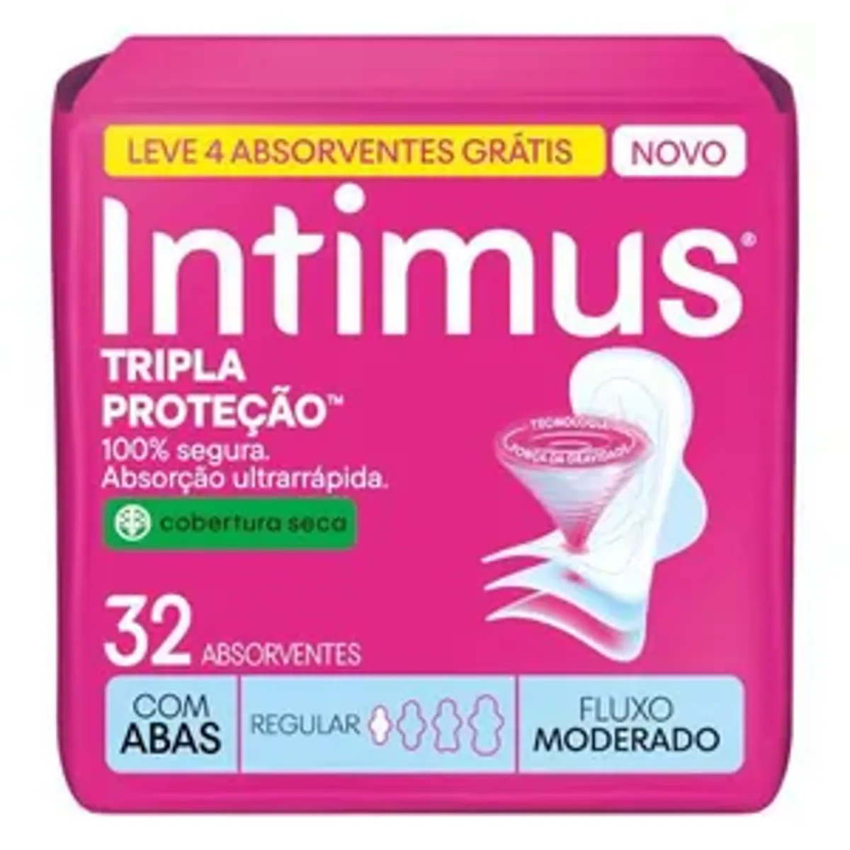 Absorvente Intimus Tripla Proteção Dia Seca 32un
