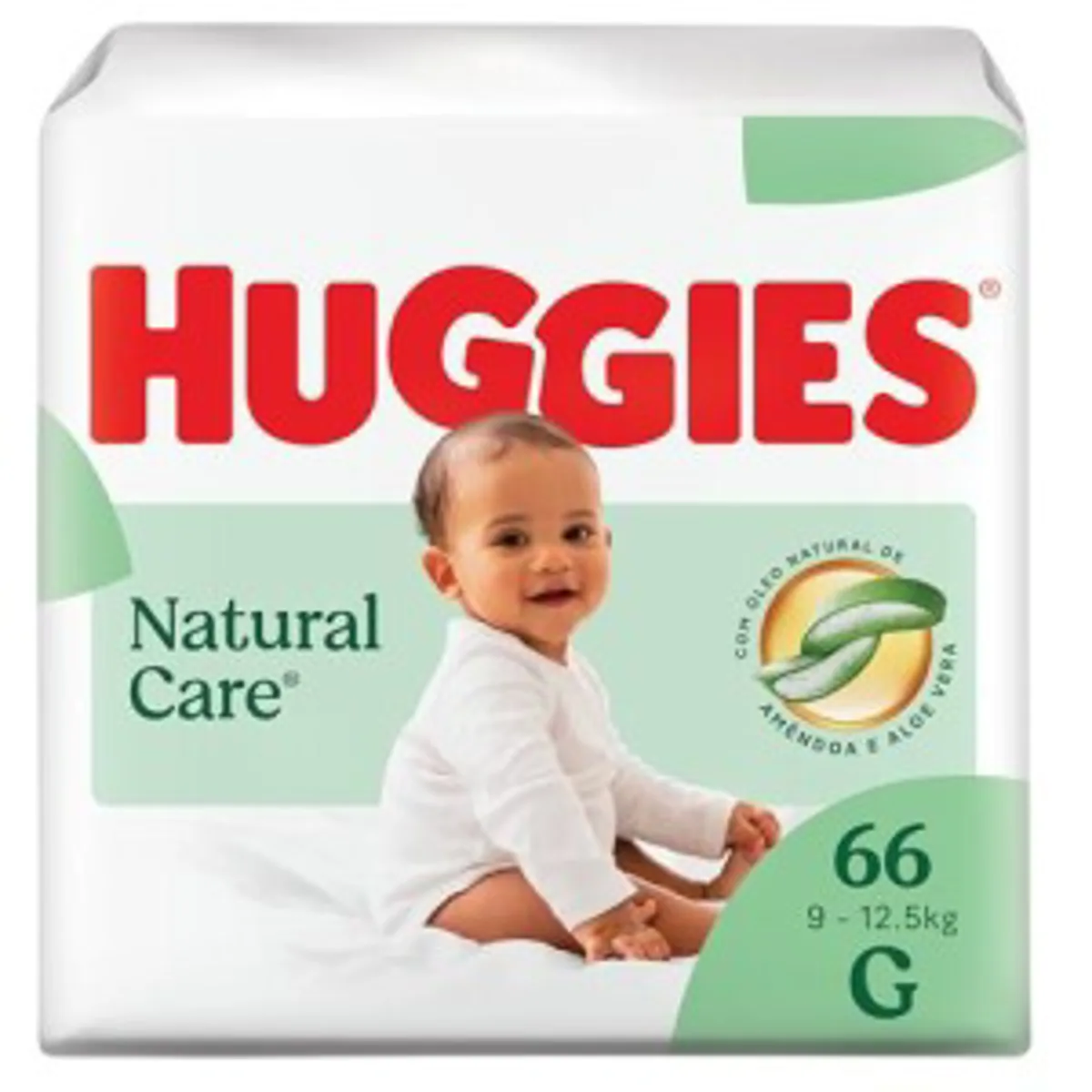 Huggies Fralda Premium Natural Care G - 66 Un
