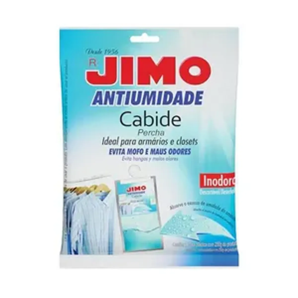 [PRIME] JIMO, Cabide Antiumidade, Absorve Umidade do Ar, Prevenção contra Mofo, 250g