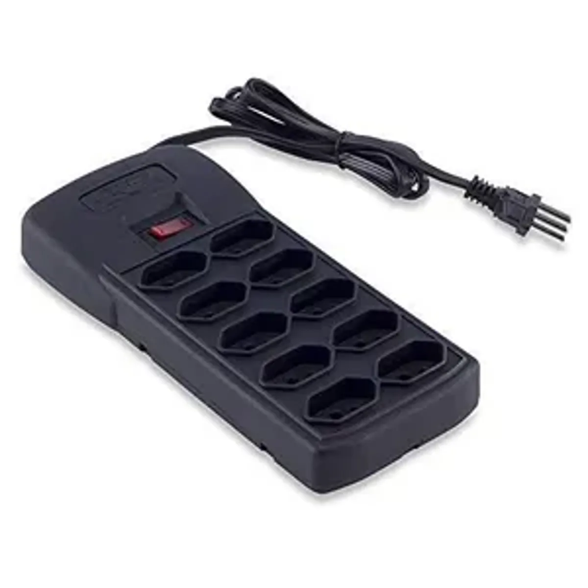 Force Line Filtro Linha com Disjuntor 10 Tomadas Preto