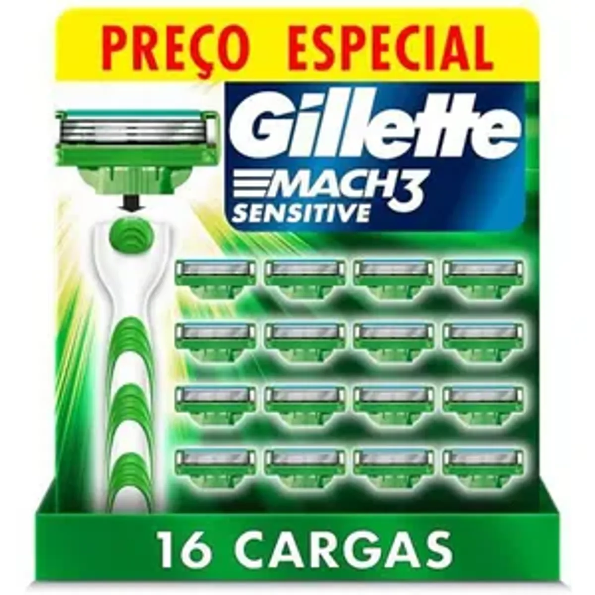 [PRIME] Carga Gillette Mach3 Sensitive 16 unidades